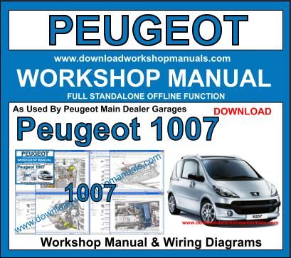 Peugeot 1007 workshop service repair manual